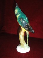 Bodrogkeresztúri figurális szobor, papagáj, 25 cm magas.