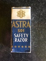 Régi borotva, Astra 501 teljes szett, ritka igy!