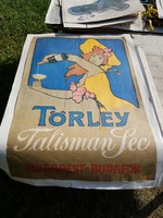 Méteres Törley plakát, kicsit beszakadt széllel