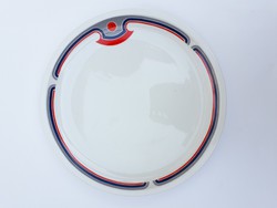 Alföldi retro porcelán tálaló - nagytál, nagy tányér - art deco mintával