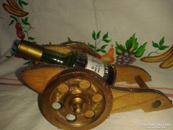 Fa palacktartó ágyú (Brandys kis üveggel) 60-70 évek