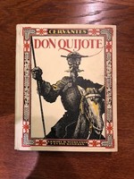 Cervantes Don Quijote antik könyv 1928 előtti