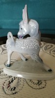Zsolnay porcelán szamár, csacsi figura