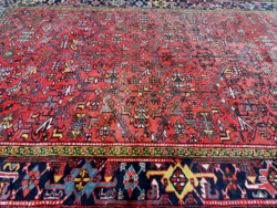 Hatalmas iráni Hamadán kézi csomózású szőnyeg