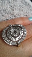 Bvlgari ezüst gyűrű, forgó részekkel 