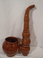Kerámia pohár - PIPA alakú - különleges -  23 x 13 cm -  2,5 dl - Osztrák - hibátlan 