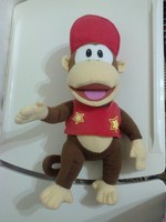 Eredeti Nintendo Super Mario DONKEY KONG. DIDDY KONG figura, kabala 33cm