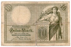 Németország 10 német birodalmi Márka, 1906