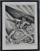 Zilzer Gyula (1898, Budapest.1969, New York): Zászlóvivő, Gonfalonier