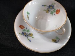 Lovely little floral, vintage Hutschenreuther 2-in-1 cup set in perfect condition