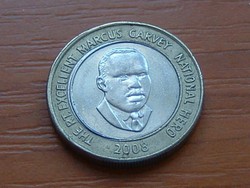 JAMAICA JAMAIKA 20 DOLLÁR 2008 BIMETÁL #