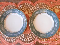 Zsolnay zöld Pompadour II lapos tányérok
