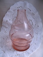 Rózsaszín fújt üvegváza