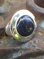 Gyönyörű ezüst gyűrű!! kék kővel!!