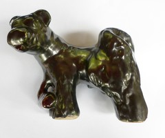 Bodrogkeresztúri, nagy méretű fekete puli kutya 