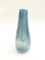 Különleges kék üveg váza - lecsorgó üveg cseppekkel az oldalán