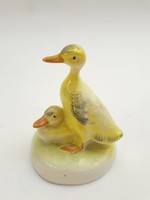 Aquincum sárga kacsapár - retro porcelán kacsa madár pár