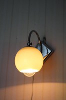 Art deco retro Bauhaus design lámpa és falikar is egyben króm,párját is hirdetem!age,sputnik.