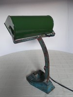 Antik Art deco banklámpa, asztali lámpa 