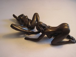 Erotikus bronz szoborok - párban