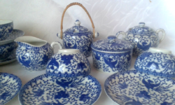 Keleti porcelán teás készlet (japán vagy kínai)