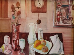 Ferenc Krieg: Still Life c. Painting.