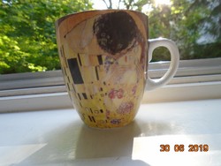 Klimt:"A CSÓK" mintával Jacobs kollekciós kávéscsésze