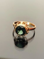 Antik arany 14karátos gyűrű valódi Turmalin drágakővel 