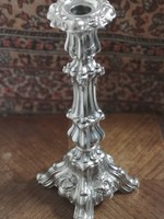 Antik ezüst Pest Cseh Pál biedermeier 1856 gyertyatartó