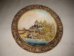 Johan Maresch kerámia fali tányér  18 cm  , sorszámozott   , Johan Maresch