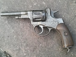 Orosz II.vh Nagant forgótáras revolver Tula 1940 hatástalanítási papírral