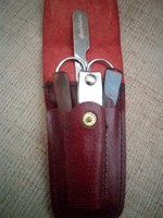 Old marked /england/ travel manicure set in leather case