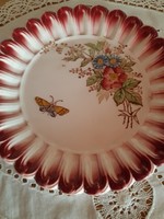 Majolika tányér pillangóval-20 cm