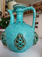Zsolnay pecs 1880 kancso ritka-Early, Rare turquoise, separated glaze 