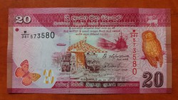 Sri Lanka 20 Rupees UNC 2015