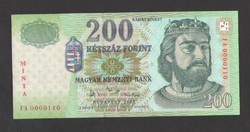 200 forint 2007. MINTA.  UNC!!