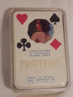 Rarity Proverbes story vintage 1950s 54 pin-up nude model card philibert france