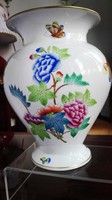 1941-es Ó Herendi Victoria mintás hibátlan porcelán váza 