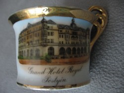 Gyűjtői Pöstyén Grand Hotel Royal emlék bögre