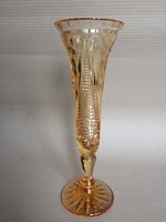 Mézszínű üveg váza