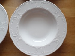 4 db Bauscher Bavaria fehér porcelán tányér 20,5 cm