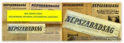 1977 augusztus 26  /  NÉPSZABADSÁG  /  SZÜLETÉSNAPRA RÉGI EREDETI ÚJSÁG Szs.:  7831