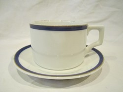 Antik Zsolnay Art Deco aranyozott kék kávés csésze + alj