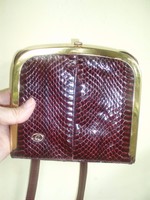 Vintage small snakeskin box bag