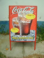 Retro Coca-cola reklám tábla - két oldalas