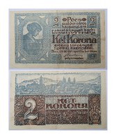 2 korona Pécs Városi szükségpénz   1920 . POSTA VAN !