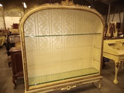 Antik barok XVI.Lajos könyves szekrény 164x190x32cm