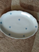 Pecsenyés   kék rózsás  öttornyú jelzett   38 cm antik tányér