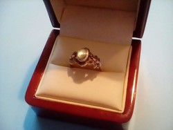 Antik markazit abalon ezüst gyűrű(18)
