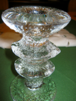  Vintage IITTALA jég üveg gyertyatartó